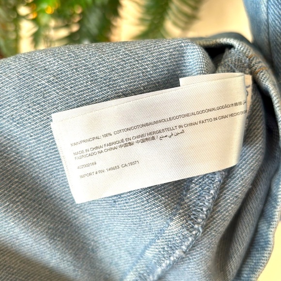 Brand New The Fifth Label Denim Jean Dress Puff Sleeve Button Front Blue Mini - Picture 14 of 16